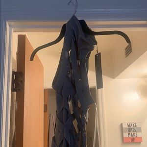 Gray dress with tags still attached